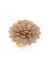 HUEB Secret Garden 18K Rose Gold & Diamond Flower Ring