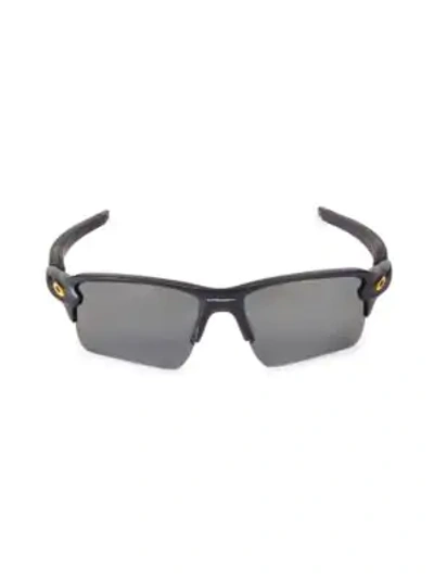 Oakley Pittsburgh Steelers 59mm Flak Sunglasses In Prizm Black