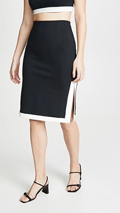 Staud Yang Skirt In Black/white