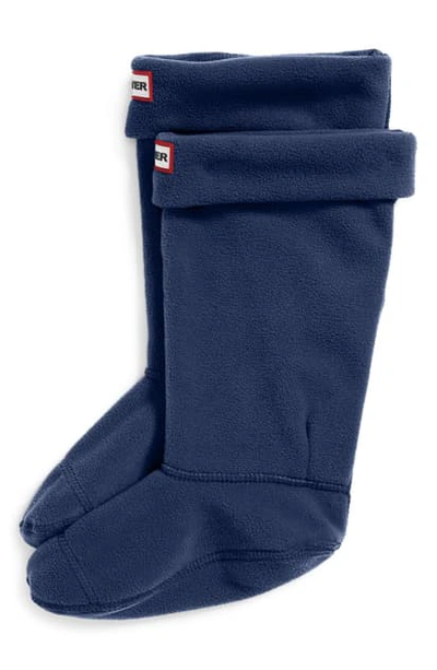 Hunter Fleece Welly Boot Socks In Navy