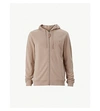 Allsaints Raven Slim-fit Cotton-fleece Hoody In Mushroom Pink