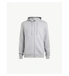 Allsaints Raven Slim-fit Cotton-fleece Hoody In Razor Blue