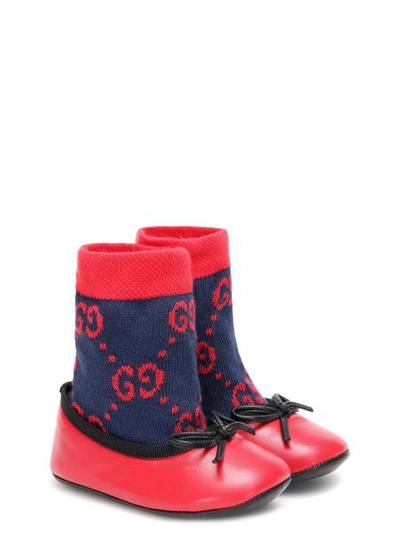 Gucci Kids Baby Shoes For Girls In Red