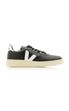 VEJA V-10 TWO-TONE LEATHER SNEAKERS,760147