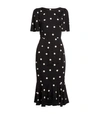 DOLCE & GABBANA SILK POLKA-DOT DRESS,14985592