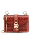 CHLOÉ ABY CHAIN MINI LEATHER SHOULDER BAG,P00441879