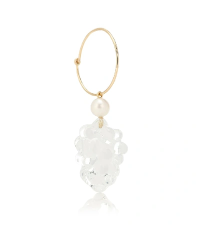 Sophie Bille Brahe Grappolo 14kt Gold And Pearl Single Earring