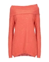 LES COPAINS LES COPAINS WOMAN SWEATER ORANGE SIZE L COTTON, POLYAMIDE,39972902SE 5