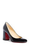 Christian Louboutin Baobab Block Heel Pump In Black