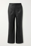 Wolford Estella Faux Leather Straight-leg Pants In Black