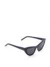 Saint Laurent 52mm Black New Wave 213 Lily Sunglasses In Black Black Black