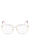 GUCCI GG0396O EYEWEAR,GG0396O 002 GOLD GOLD TRANSPARENT