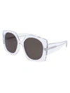 COURRÈGES CL1907 SUNGLASSES,CL1907 004 CRYSTAL CRYSTAL BROWN