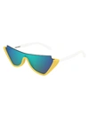 COURRÈGES CL1910 SUNGLASSES,CL1910 002 YELLOW WHITE GREEN