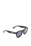 BOTTEGA VENETA BV1001S SUNGLASSES,BV1001S 001 BLACK BLACK GREY