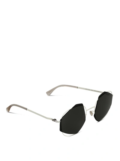 Mykita Achilles Sunglasses In Antiquewhite/black
