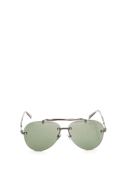 Brioni Br0061s Sunglasses In Green Havana Green