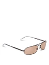 BALENCIAGA BB0010S SUNGLASSES,BB0010S 003 GREY GREY BROWN