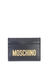 MOSCHINO CARD HOLDER WITH LOGO,11200487