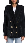 BALMAIN PIQUET VELVET PYJAMA JACKET,11195070