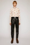ACNE STUDIOS Leather trousers Black