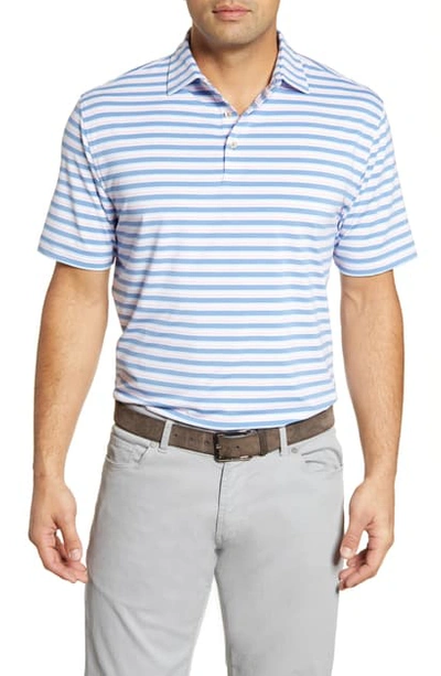 Peter Millar Sean Stretch Jersey Polo In Lake Bluednu
