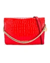 GIVENCHY CROSS 3 EMBOSSED CROC CROSSBODY BAG,GIVE-WY704