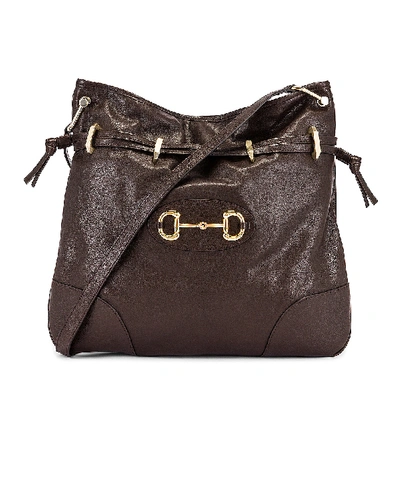 Gucci 1955 Horsebit Shoulder Bag In Cocoa