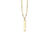 MISSOMA ROUND VERTICAL BAR NECKLACE 18CT GOLD PLATED VERMEIL,EN G N6 NS CH7 B