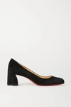 CHRISTIAN LOUBOUTIN MISS SAB 55 SUEDE PUMPS