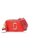 Marc Jacobs Softshot 21 Leather Crossbody Bag In Bright Red