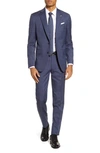 Ted Baker Jones Trim Fit Solid Wool Suit In Blue