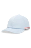 Thom Browne Cotton Baseball Cap In Blue