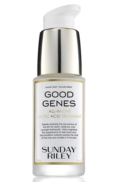 SUNDAY RILEY GOOD GENES ALL-IN-ONE LACTIC ACID EXFOLIATING FACE TREATMENT SERUM, 0.5 OZ,300054778