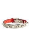 CHRISTIAN LOUBOUTIN LOUBLINK STUDDED LEATHER BRACELET,1205100