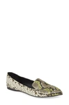 Steve Madden Feather Loafer Flat In Grey Multi
