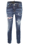 DSQUARED2 COOL GIRL JEANS WITH LIBERTY PATCH,182431DJE000014-470