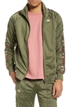 Kappa 222 Banda Dullo Track Jacket In Green/ Pink A0k