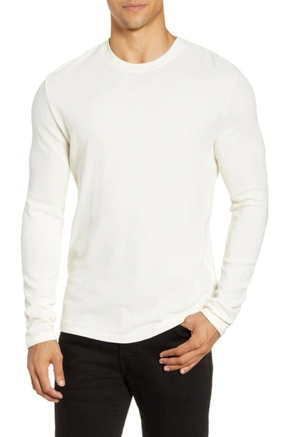 Nn07 Dylan 3263 Long Sleeve Pocket Slub Linen T-shirt In White