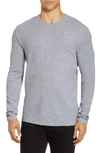 Nn07 Clive 3323 Slim Fit Long Sleeve T-shirt In Grey Melanage