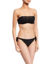 Lise Charmel Ajourage Couture Openwork Padded Bandeau Bikini Top In Black