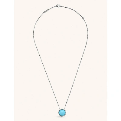 Van Cleef & Arpels Perlée Couleur White-gold And Turquoise Necklace