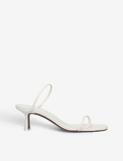 Neous 55mm Fadenia Leather Sandals In Off White