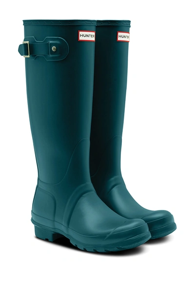 Hunter Original Tall Waterproof Rain Boot In Galvanize
