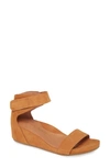 Gentle Souls By Kenneth Cole Gentle Souls Signature Gianna Wedge Sandal In Cognac Suede