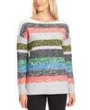 VINCE CAMUTO STRIPED BOAT-NECK SWEATER