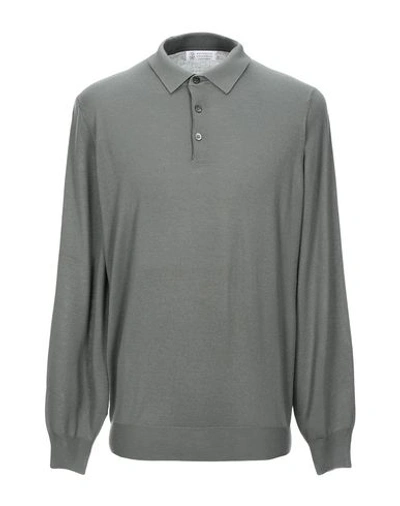 Brunello Cucinelli Sweaters In Dark Green