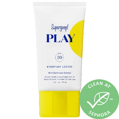 Supergoop Play Everyday Lotion Spf 30 Sunscreen With Sunflower Extract In White