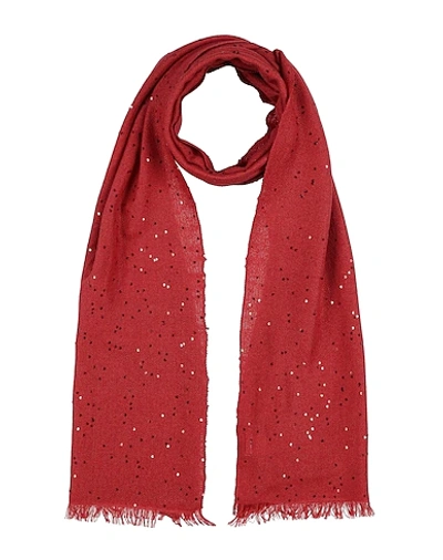 Brunello Cucinelli Scarves In Rust