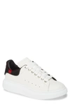 Alexander Mcqueen Men's Oversized Sneaker W/ Tie-dye Calf Hair In White/ Black/ Red